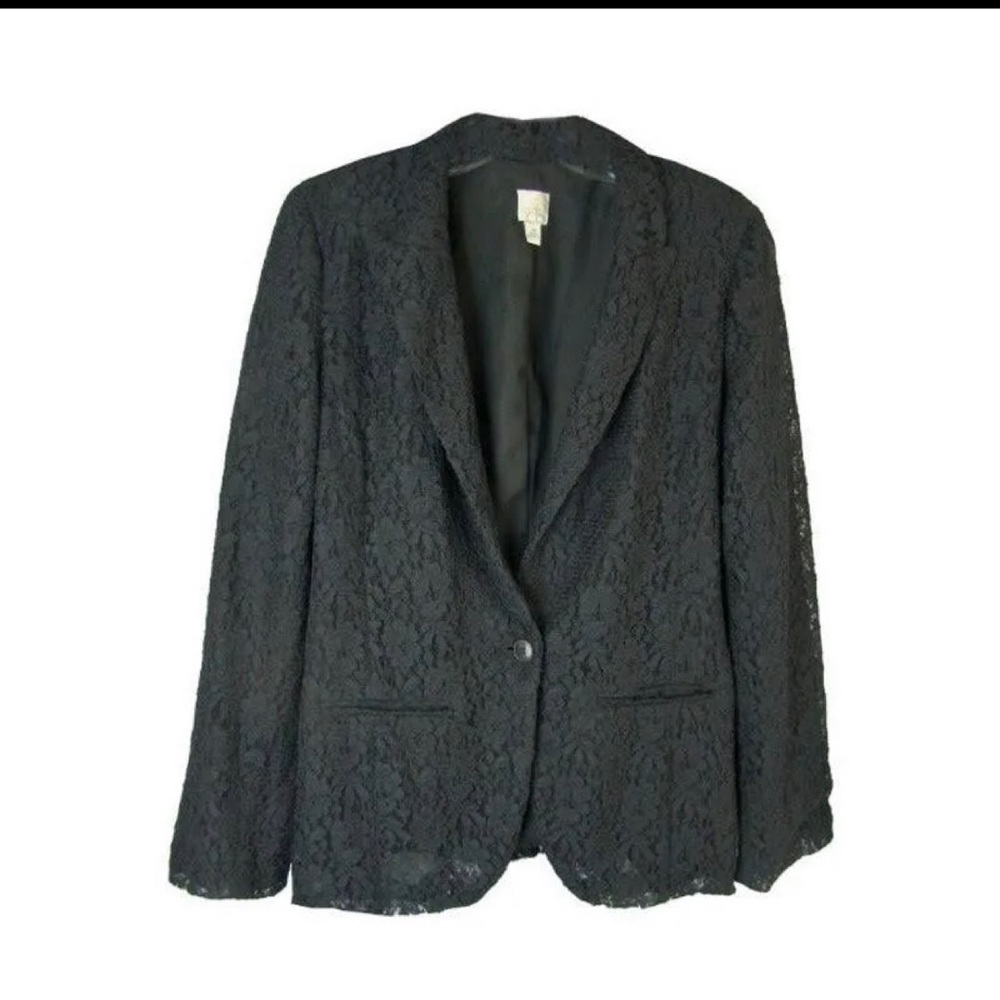 Lauren Conrad lace floral blazer